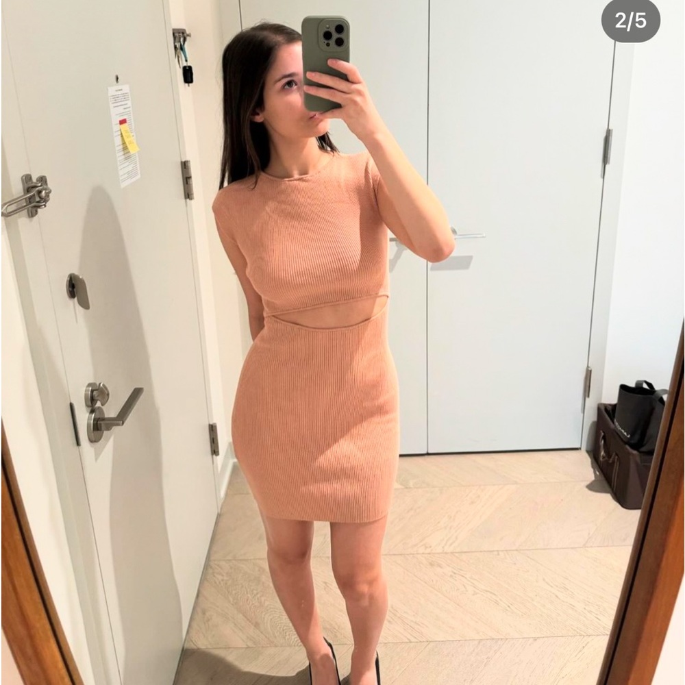 Aritzia Wilfred cutout mini dress size XS